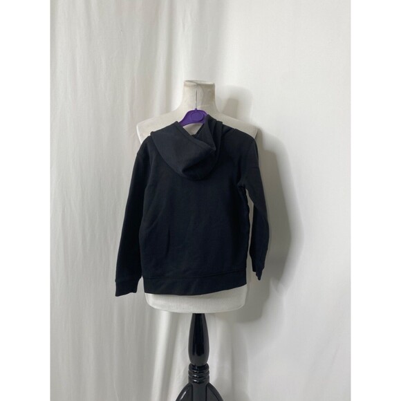 Nike Boys Hoodie Black Grey and White Long Sleeve Front Pocket Athletic Size 5 - Picture 3 of 9